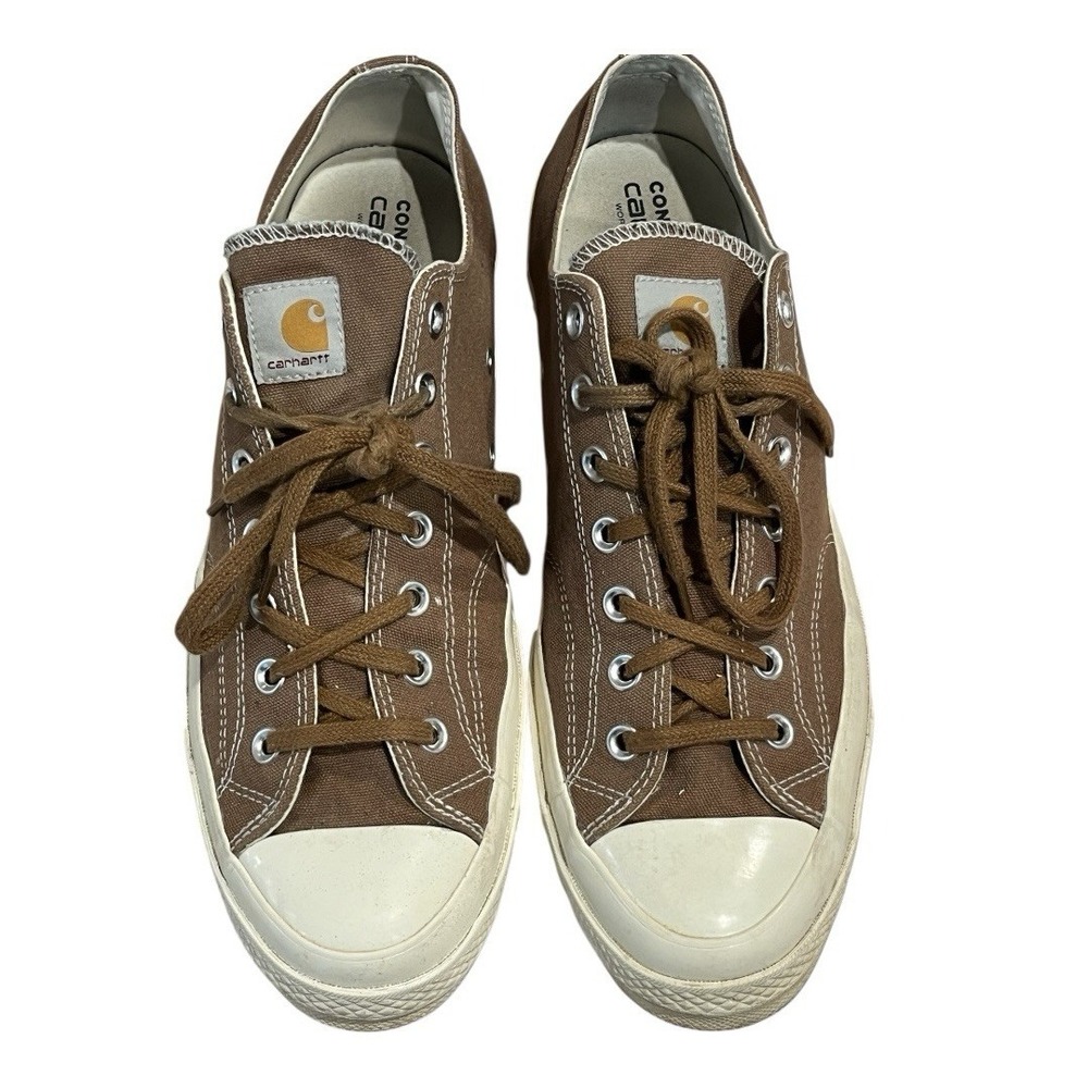 Sz 12 Mens Converse Carhartt WIP x Chuck 70 Low Hamilton Brown